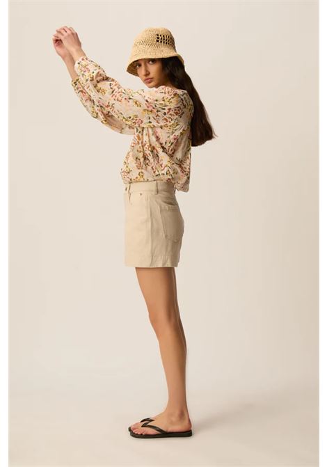 Blusa Des Petits Hauts Roxane Verveine in voile di cotone Des Petits Hauts | Bluse | 1E260464VERVENIE